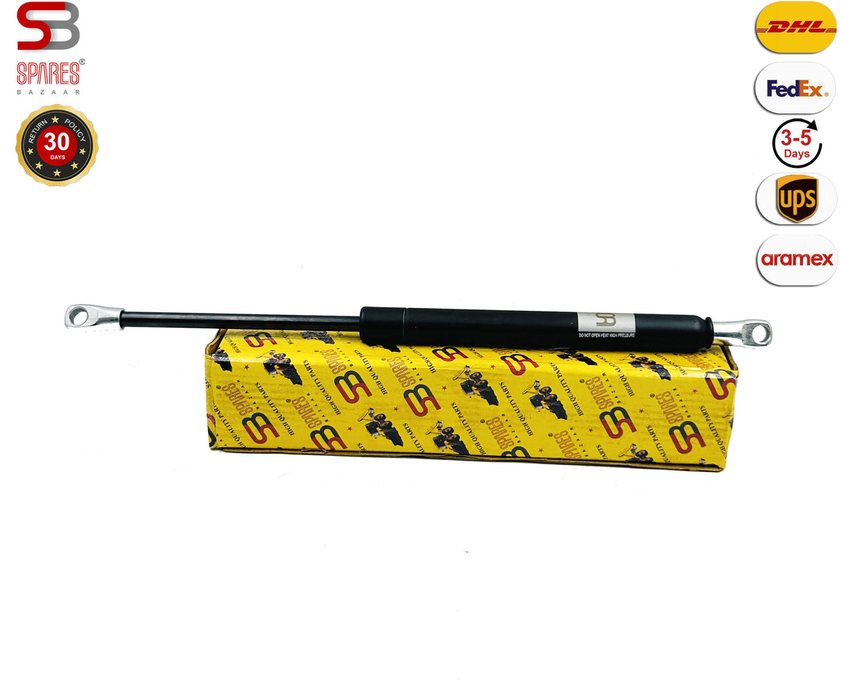 GAS STRUT CABIN / DOOR SHOCKER, 123/05403 (340 X 110 mm), For JCB Backhoe