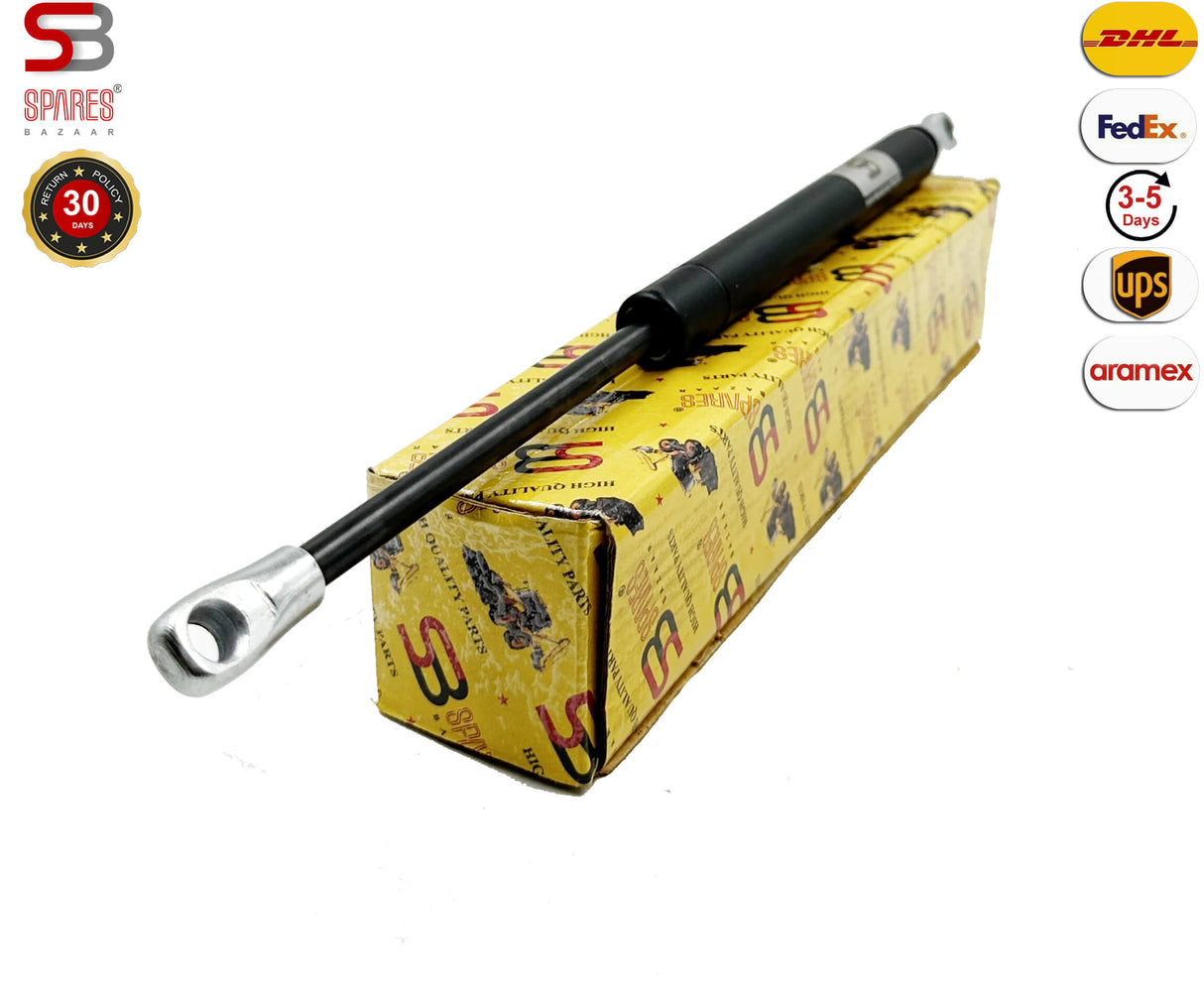 GAS STRUT CABIN / DOOR SHOCKER, 123/05403 (340 X 110 mm), For JCB Backhoe