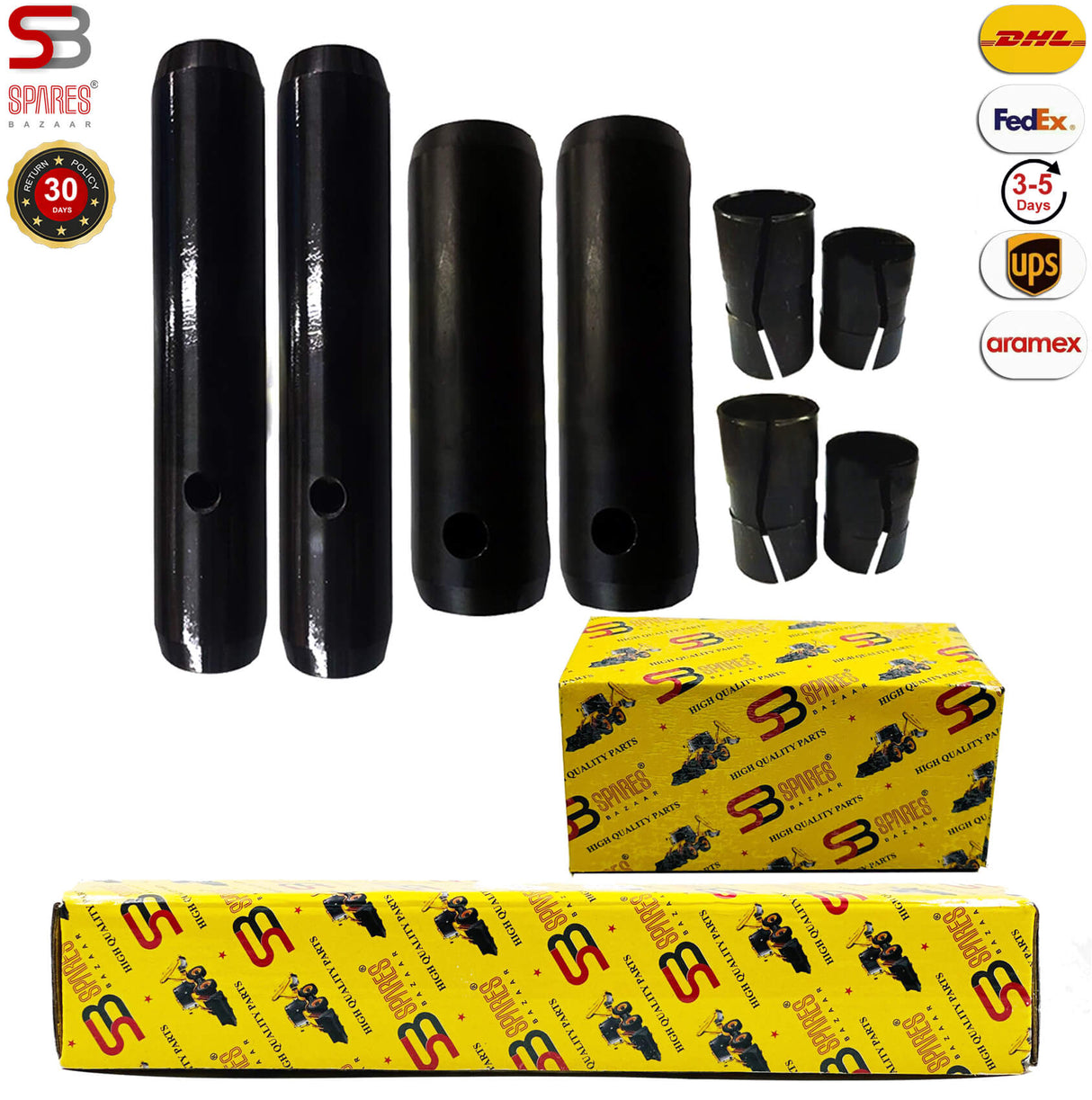 BUSHES & PINS FOR CLAM SHOVEL RAM, 1207/0011, 1207/0019, 811/90478, 811/90485, For JCB Backhoe