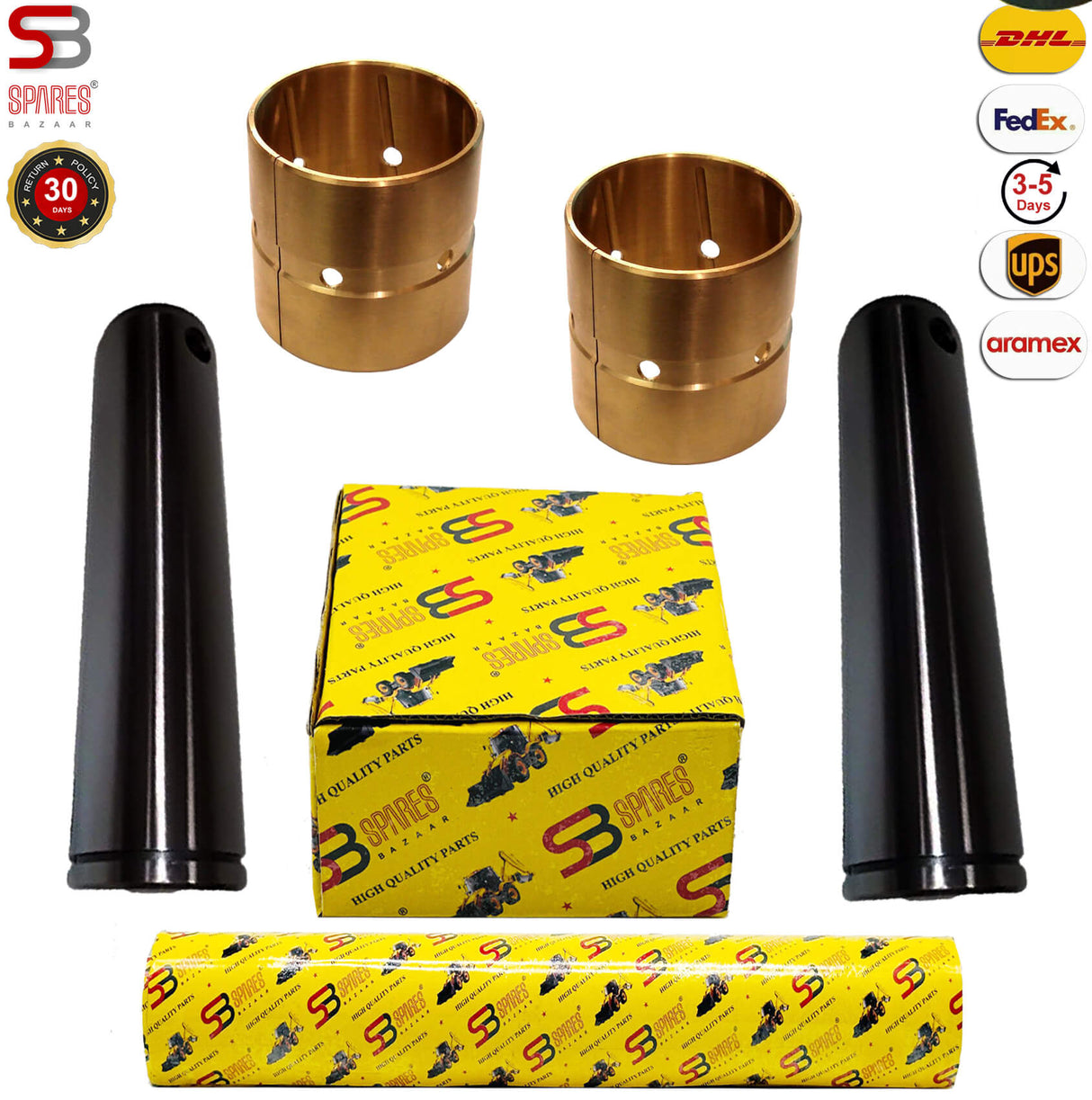 FRONT LOADER ARM BUSH PIN KIT, 811/90473 & 808/00297 (2 SETS)