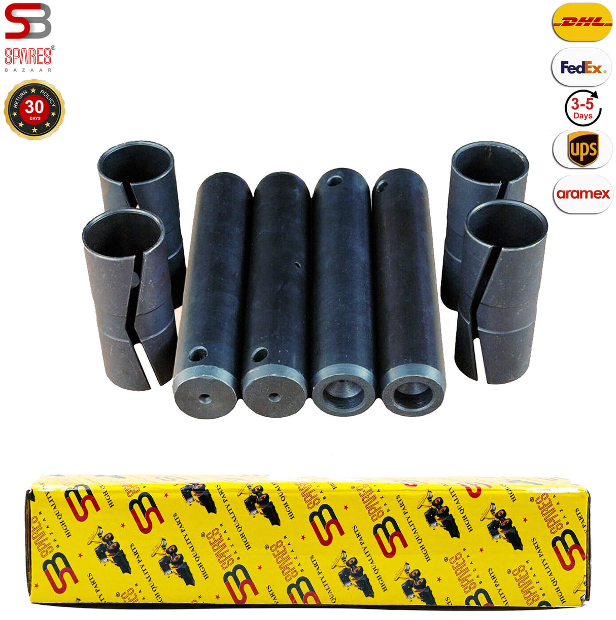 LOADER PIVOT PINS & BUSHES, 811/80001, 811/90483 & 1208/0023 (4 SETS)