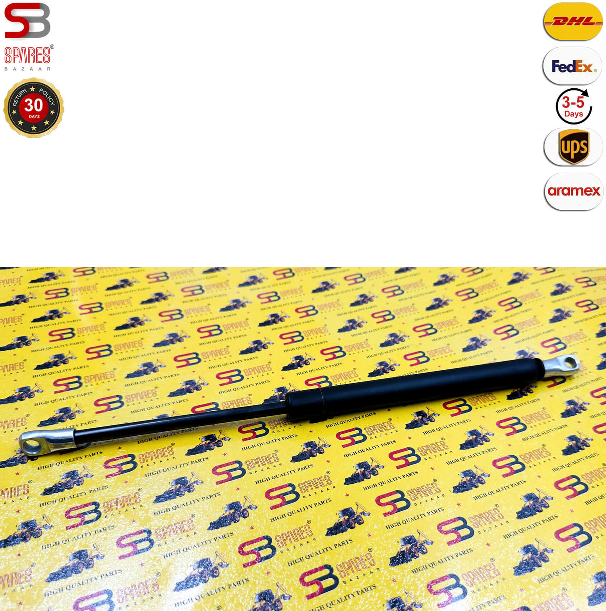 GAS STRUT CABIN / DOOR SHOCKER, 123/05403 (340 X 110 mm), For JCB Backhoe