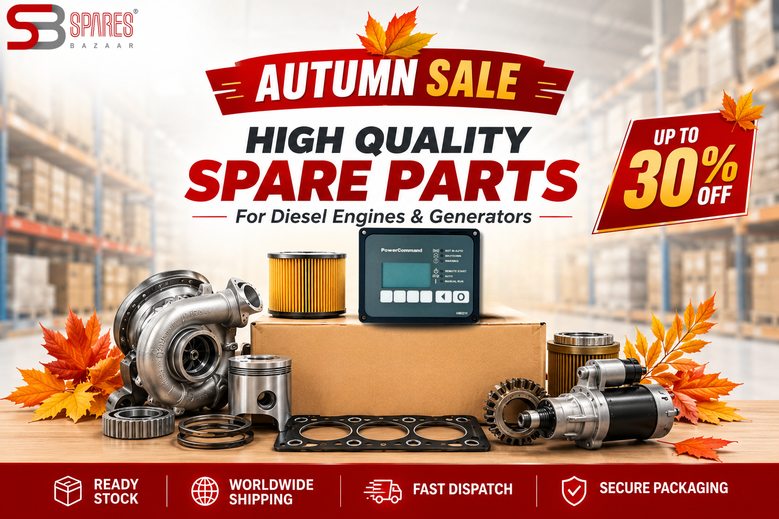 🍂 Autumn Sale 2026: Upgrade Your Machines with Quality Spare Parts
