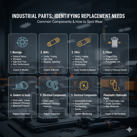 The Most Common Industrial Parts That Need Replacement And How To Identify Them?