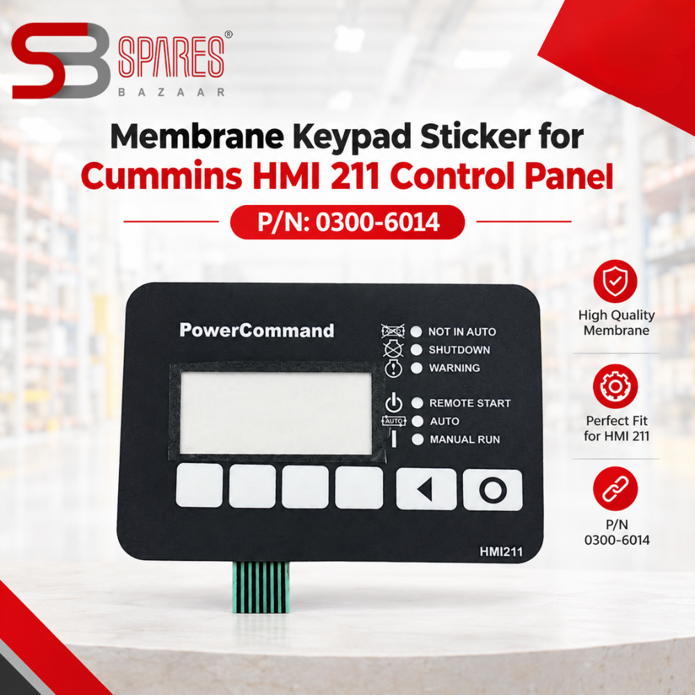 Power Command HMI211 Controller Membrane Keypad Switch (P/N 0300-6014)