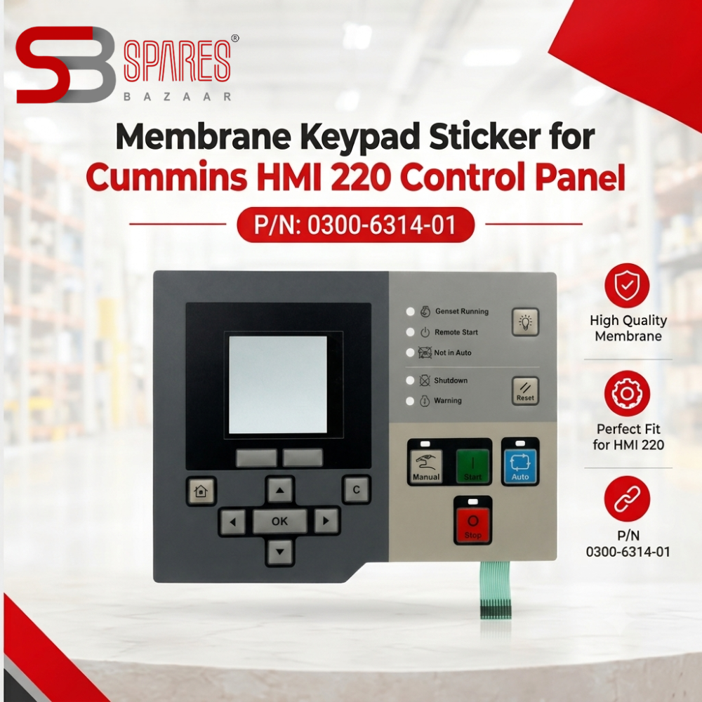 HMI 220 Membrane Sticker with Keypad; for Cummins HMI 220 Controller, 0300-6314-01