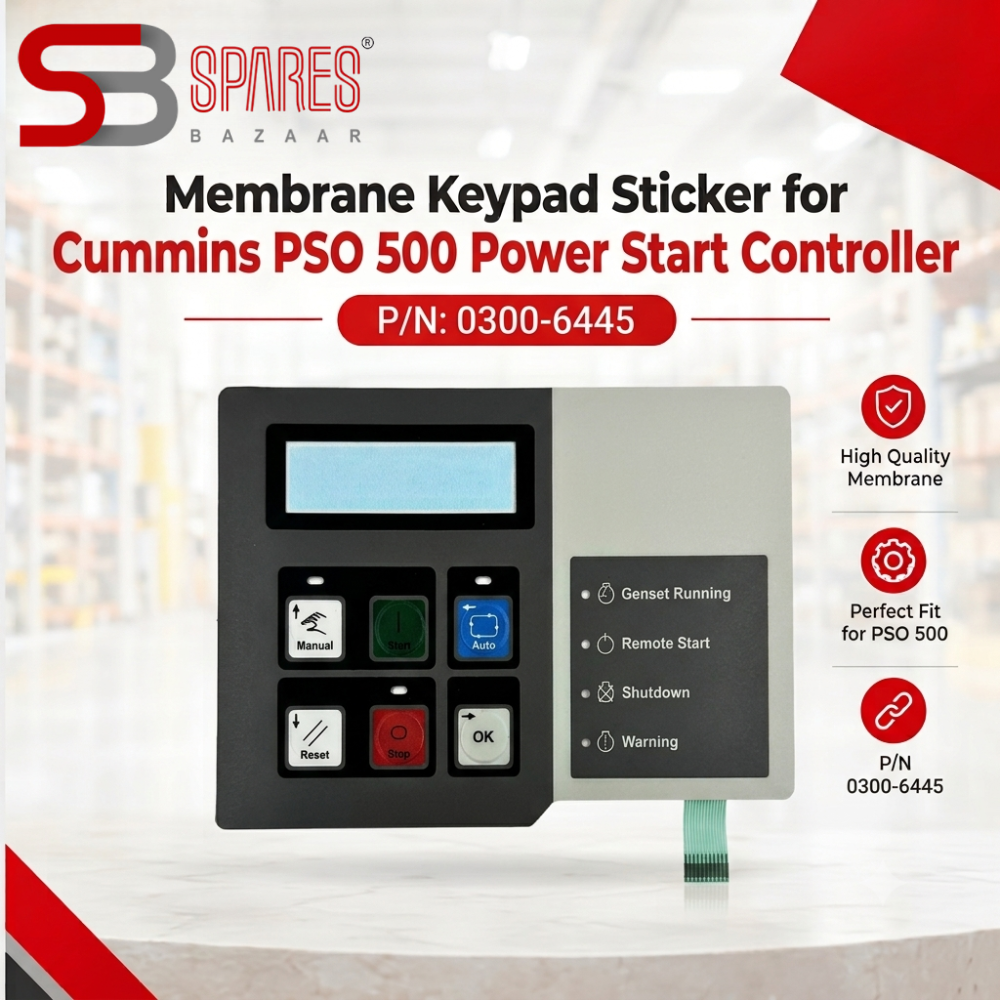 Power Start PSO500 Controller Membrane Keypad Switch (P/N 0300-6445)