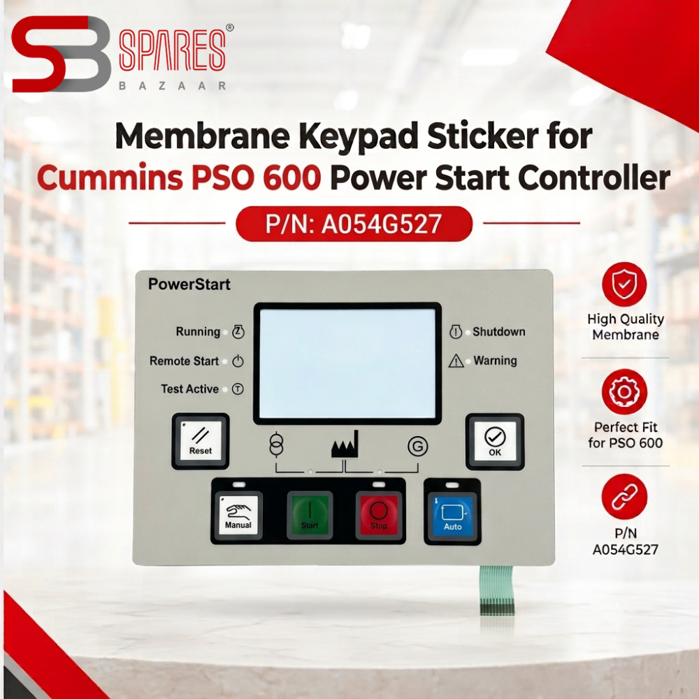 PSO 600 Membrane Sticker with Keypad; for Cummins PSO 600 Controller, A054G527